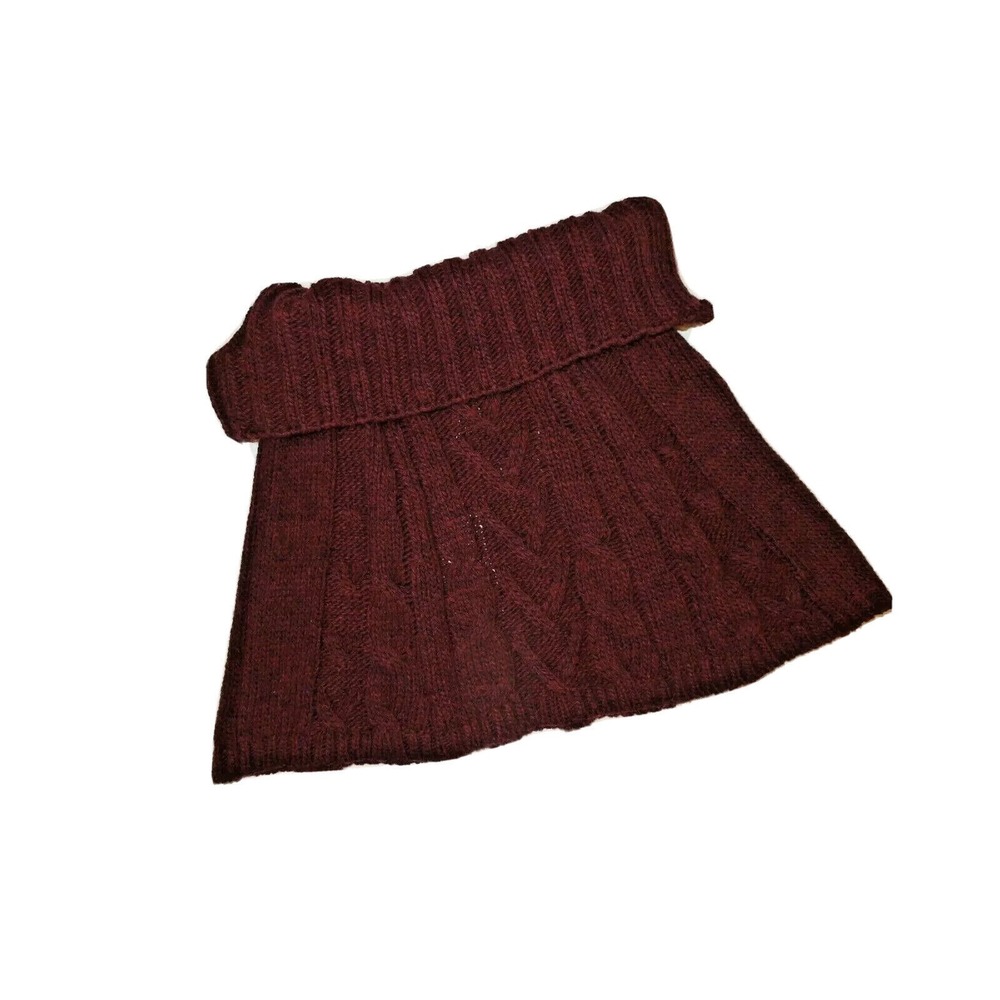 Berretti Italy women's Sweater cap shawl Deep red burgundy One Size‎ nwt